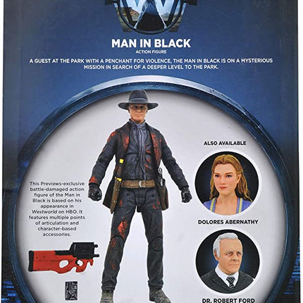 Westworld Figurka Man in Black Battle Damaged Previews Exclusive 18cm